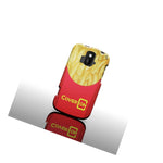 Hard Cover Protector Case For Zte Radiant Z740 Sonata 4G French Fries Design