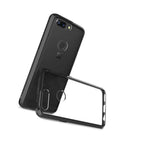 Hybrid Slim Fit Hard Back Cover Phone Case For Oneplus 5T Black Clear