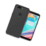 Hybrid Slim Fit Hard Back Cover Phone Case For Oneplus 5T Black Clear