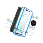 Blue Protective Hybrid Cover For Samsung Galaxy Note 10 Shockproof Phone Case