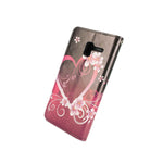 Folio Credit Card Holder Wallet For Alcatel Tru Stellar Pop 3 Purple Love