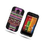 Coveron For Motorola Moto G 2Nd Gen 2014 Case Tribal Aztec Hard Stand Cover