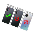 Gray Hybrid Hard Case For Samsung Galaxy Note 10 Kickstand Card Phone Cover