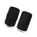 For Alcatel One Touch Pop C1 Case Black Holster Combo Tough Phone Cover