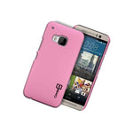 For Htc One M9 Hard Case Slim Matte Back Phone Cover Baby Pink