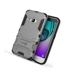 For Samsung Galaxy J1 Galaxy Amp 2 Case Armor Kickstand Slim Hard Cover Silver