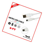 Micro Usb 6Ft Charger Cable For Android Phone Motorola Moto E 2020 Nokia 2 3