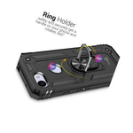 For Google Pixel 3A Case Ring Holder Magnetic Metal Plate Black Hard Phone Cover