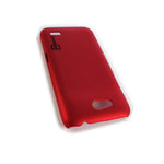 For Zte Speed Case Red Scarlet Slim Plastic Hard Back Cover
