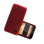 For Zte Speed Case Red Scarlet Slim Plastic Hard Back Cover