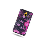 For Microsoft Lumia 640 Xl Case Pink Butterfly Design Hard Phone Slim Cover