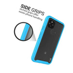 Light Blue Trim Hard Cover Full Body Phone Case For Google Pixel 4A 5G