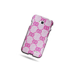 Hard Cover Protector Case For Lg Optimus L70 Exceed 2 Pink Bow