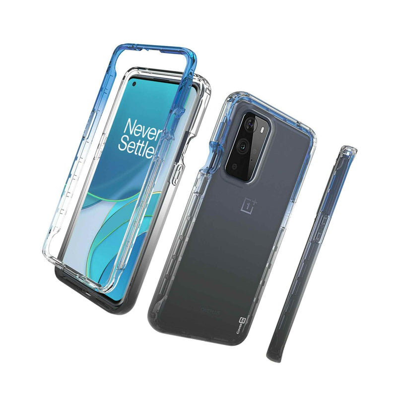 Black Blue Case For Oneplus 9 Pro Full Body Rugged Hard Colorful Phone Cover
