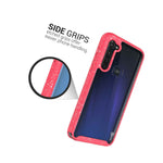 Pink Trim White Dots Cover Full Body Phone Case For Motorola Moto G Stylus