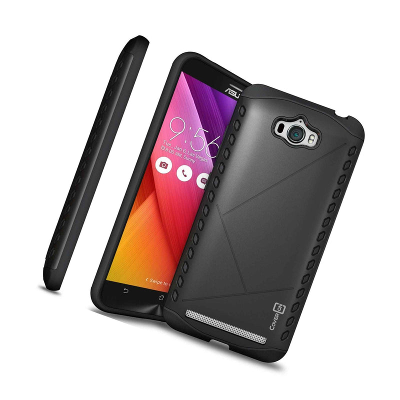 Black Black Slim Hard Hybrid Phone Cover For Asus Zenfone Max Hard Case