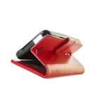 For Alcatel One Touch Elevate Wallet Case Red Folio Faux Leather Pouch Lcd
