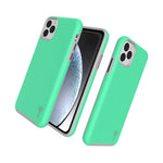 Mint Teal Hybrid Protective Hard Slim Phone Cover Case For Apple Iphone 11 Pro