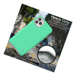 Mint Teal Hybrid Protective Hard Slim Phone Cover Case For Apple Iphone 11 Pro