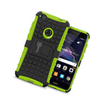 For Huawei P8 Lite 2017 Case Green Dual Layer Kickstand Phone Armor