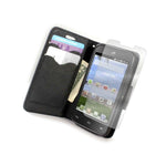 Coveron For Huawei H871G Magna Wallet Case Black Credit Card Cover Cover
