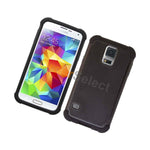 New Hybrid Rubber Case Lcd Screen Protector For Samsung Galaxy S5 Black 200 Sold
