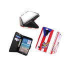 Coveron For Lg G Vista Case Puerto Rico Flag Wallet Pouch Cover Lcd Protector