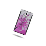 Coveron Case For Sharp Aquos Crystal Spring Flower Cover Screen Protector
