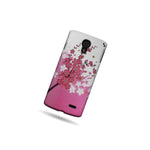 Pink Spring Flower Case For Lg Lucid 3 Phone Hard Cover Slim Skin Accessory