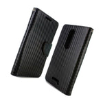 For Motorola Droid Turbo 2 X Force Bounce Wallet Black Carbon Fiber Design