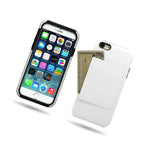 Coveron For Apple Iphone 6 Plus Case Hybrid Card Holder Cover White Black