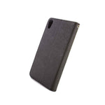 For Sony Xperia Z4V Wallet Case Black Folio Screen Protector Pouch