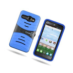 Coveron For Alcatel One Touch Sonic Lte Case Kickstand Hard Cover Blue Black