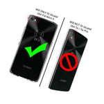 Hybrid Slim Fit Hard Back Cover Phone Case For Alcatel Idol 5 Nitro 5 Clear