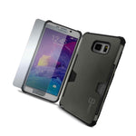 Hybrid Slim Fit Hard Back Cover Phone Case For Lg X Max Black Clear