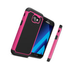 For Samsung Galaxy A5 2017 Case Hot Pink Black Rugged Skin Phone Cover