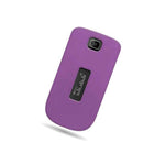 Hard Rubberized Plastic Matte Purple Phone Cover Case For Alcatel One Touch 768T