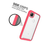Pink Trim Hard Cover Full Body Shockproof Phone Case For Google Pixel 4A