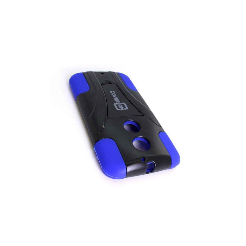 For Motorola Moto X 2Nd Gen 2014 X 1 Case Hybrid Dual Hard Skin Cover Blue