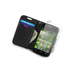Wallet Case For Alcatel One Touch Pop C1 Card Folio Cover Chevron Anchor