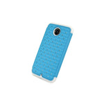 Coveron For Motorola Google Nexus 6 Case Diamond Hard Light Blue White Cover