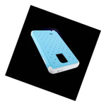 Coveron For Samsung Galaxy Note Edge Case Hybrid Diamond Hard Sky Blue Cover
