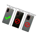 For Samsung Galaxy S20 Case Ring Metal Plate Kickstand Black Hard Phone Cover