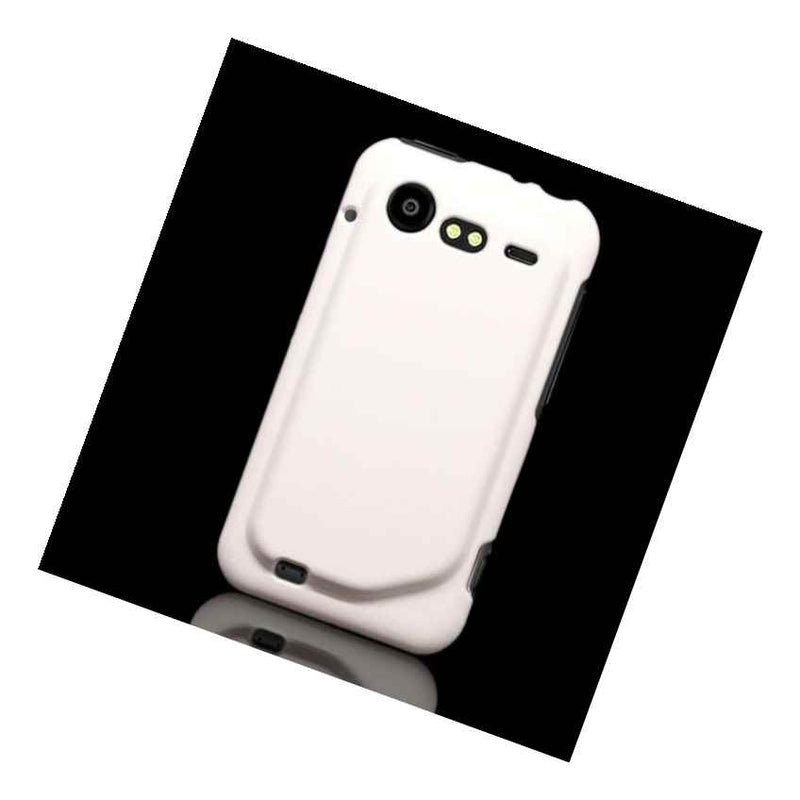 White Slim Snap On Hard Phone Cover For Htc 6350 Incredible S 2 Case