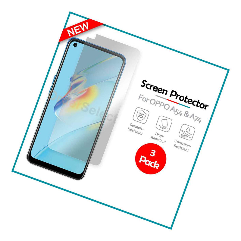 3 Pack Lcd Ultra Clear Hd Screen Protector For Android Phone Oppo A54 5G A74 5G