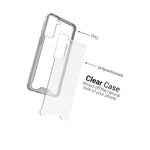 Clear Black Trim Hard Cover Slim Fit Phone Case For Samsung Galaxy S21 Plus 5G