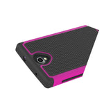 For Zte Zmax 2 Case Hot Pink Black Rugged Skin Phone Cover