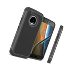 For Motorola Moto G5 Plus Moto X 2017 Case Black Rugged Skin Phone Cover