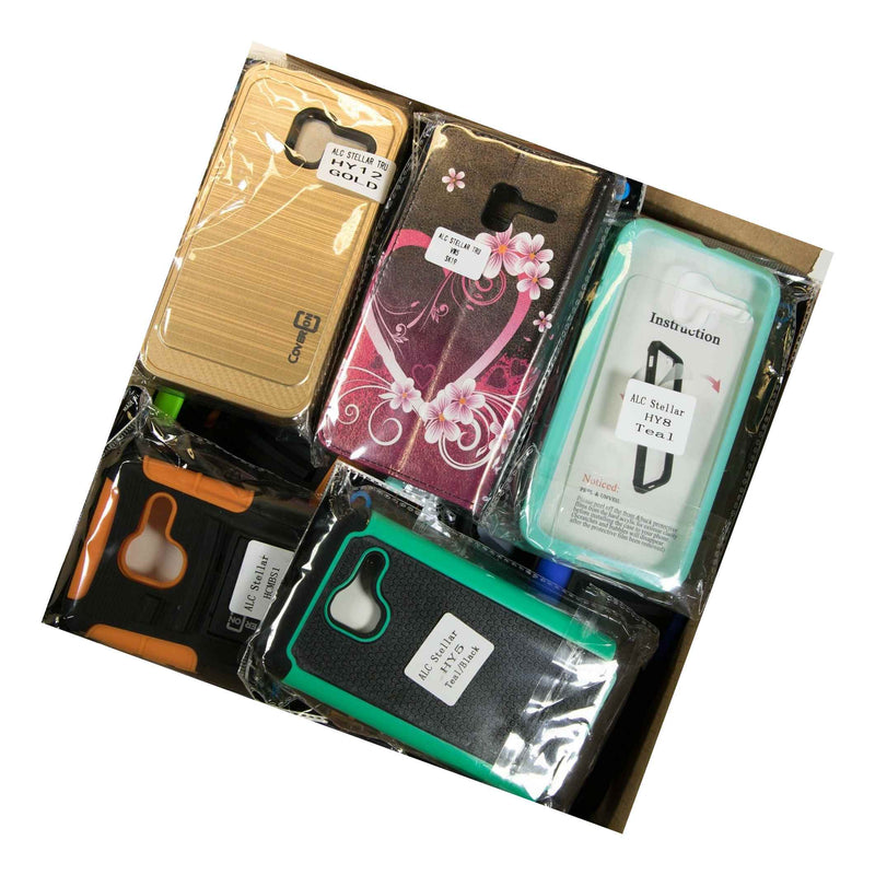 Wholesale Bulk Lot Of 70 Alcatel Stellar Tru Pop 3 Mixed Phone Cases