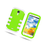 Green White Silicone Inner Outer Cover Hybrid Case For Blu Studio 5 0 D530 D520